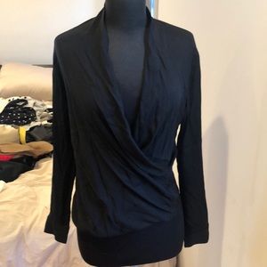 Theory black blouse